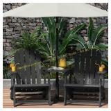 WestinTrends Azura Black Chairs Set
