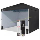 CROWN SHADES 10x10 Pop Up Canopy, Black/Gray