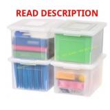 IRIS Plastic File Box Legal/Letter 2 Pack