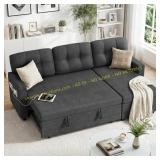 Dreamzie L Shaped Sleeper Sofa w USB 1 Of 2 Boxes