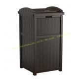 Suncast 33-Gallon Durable Plastic Hideaway Can
