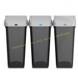 12 gal Link & Sort Plastic Bin Center (3pk)