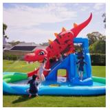Happy Hop Dinosaur Cave Slide Bounce House