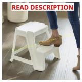 Gracious Living 16" Plastic 2-Step Stool