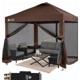 CROWN SHADES Gazebo 10x10 Pop Up Canopy