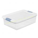 2ct Sterilite 32 qt Clear/White Latch Box