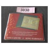 23k gold stamps US 1st Day Issue Original holder
