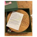 Vintage Wooden Chinese Checkers Game