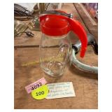 Vin. Federal Tool Corp Glass Syrup Dispenser