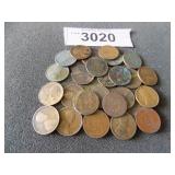 Bag of pre 1920 copper Wheat pennies