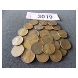 Bag of pre 1920 copper Wheat pennies
