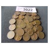 Bag of higher grade Wheat pennies