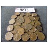 Bag of higher grade Wheat pennies