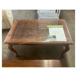 Amana Made Glass Top Coffee Table
