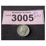 Uncirculated 1944 D Mercury silver dime