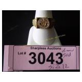 Simulated diamond and ring  Size 12
