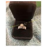 Faux Diamond Ladies Size 6 Gemstone Ring