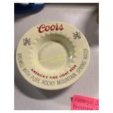 Vintage Coors Brewing Co. Ashtray Ceramic