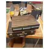 Briefcase, Cassette Tapes + Drawer, Etc