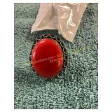 Unverified Size 6 Red Coral Ring