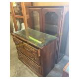 2pc Hutch w/Glass Shelves(Ethan Allen+Amana)