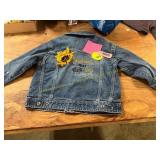 Girls Size 4 Denim Jacket w/Hawkeye Embroidery