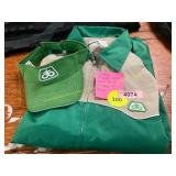 Vintage Pioneer Seed L Windbreaker + Visor