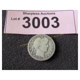 1916 Barber silver quarter