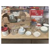 Pyrex Measuring Cup, Soup Bowls, Etc