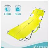 Ostrich Folding Chaise Lounge Beach Chair blue
