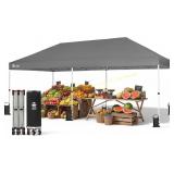 CROWN SHADES 10x20 Pop Up Canopy Tent, Gray
