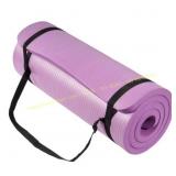 BalanceFrom Yoga Mat, 1" Thick, 71"x24" Purple