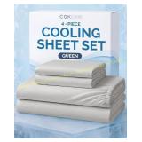 Cooling Sheets Set Queen - 4pc Bedding Set