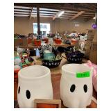 2ct Ghost Buckets Filled W/ Halloween Novelty