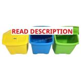 Redmon 10-Gallon Stackable Shutter Bins Set missin