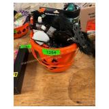 Halloween water bottle, rats, drawstring bag