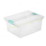 Sterilite 2.4 cu ft Clip Storage Box Stackable