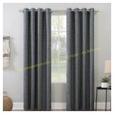 Sun Zero Burlap Curtain 52x63 Navy
