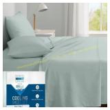 Coolmax Cooling Bed Sheets King Aqua 6pc