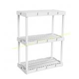 Knect-A-Shelf White 3-Shelf Unit (2.8x2.5x3.5)
