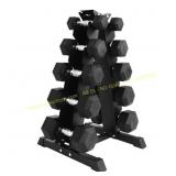 BalanceFrom 150 lb Rubber Dumbbell Set