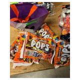 Five packs a of Halloween tootsie roll suckers