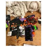 Pet T-Shirt, Spiders, Feather Mask, Pumpkin Lights
