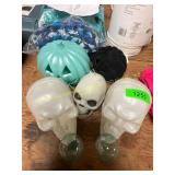 5ct. Skull and Pumpkin Decoration