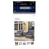 5 Piece Patio Furniture Set,Outdoor Black