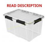 Sterilite 54-qt Gasket Box with Seal, Black