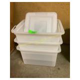 3ct Plastic File Box with Snap Lid cracked