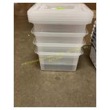 4ct Hanging File Box, Snap Lid, DAMAGED