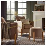 Elroy Accent Chair with Wooden Legs