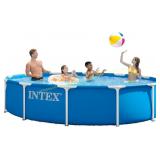 complete?INTEX 28210EP Metal Frame 12ft Pool, Roun